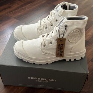 Palladium Off-White Canvas High-Tops